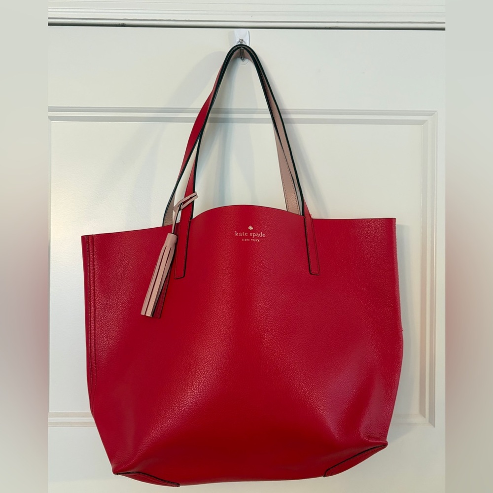 Kate Spade Lakeland Drive Leather Tote Bag.